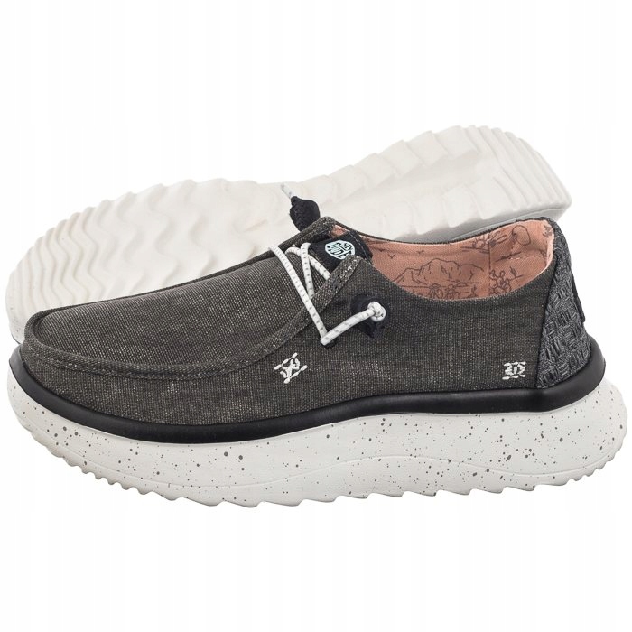 Dámské polobotky Hey Dude Wendy Peak Chambray Black 40255 Černé