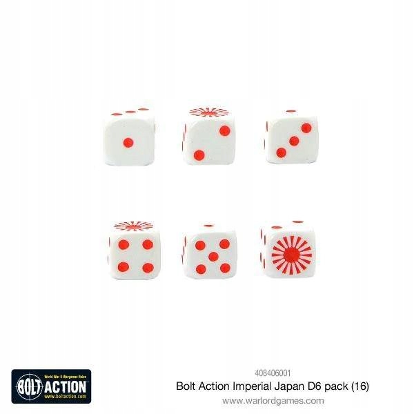 Bolt Action Imperial Japanese D6 Dice pack kości System Bolt Action