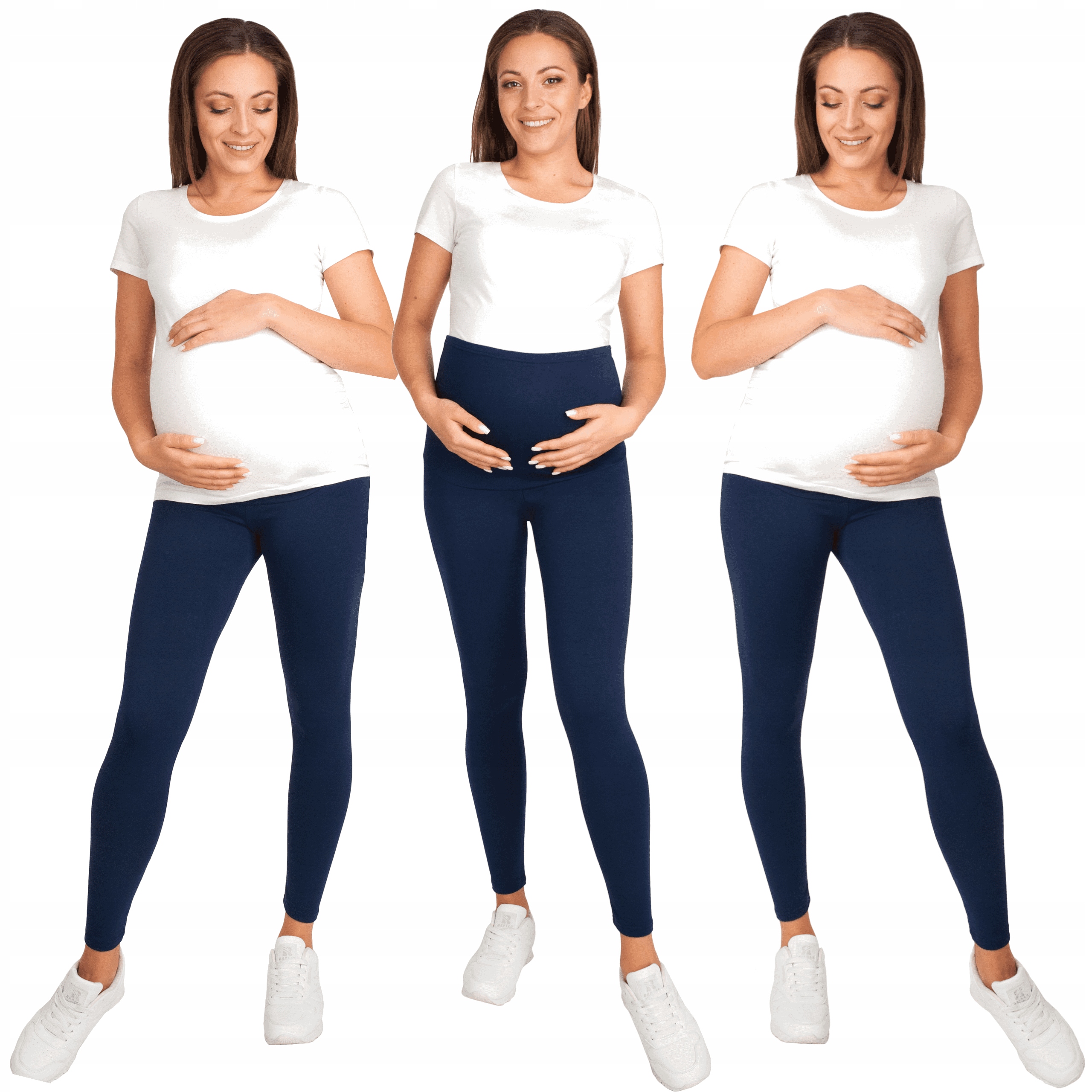 GETRY LEGGINSY CIĄŻOWE polska jakość z panelem XXL Kolor niebieski