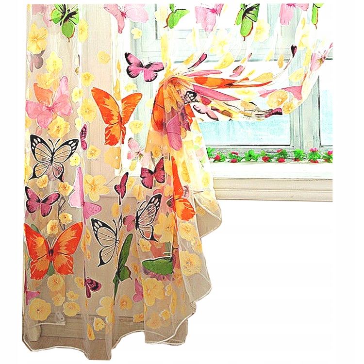 Záclona Farebné Motýle Priechodky 400 x 250 cm