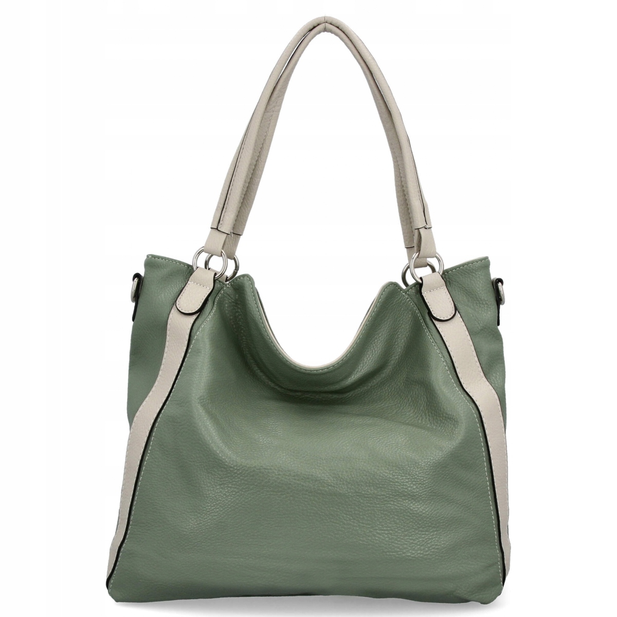 Taška Shopper Bag Hernan HB0337 Světle zelená/béžová