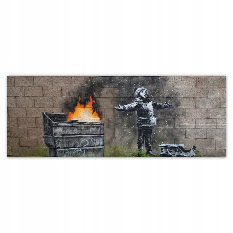 

Fototapety flizelina 250x93 Smog Banksy Graffiti