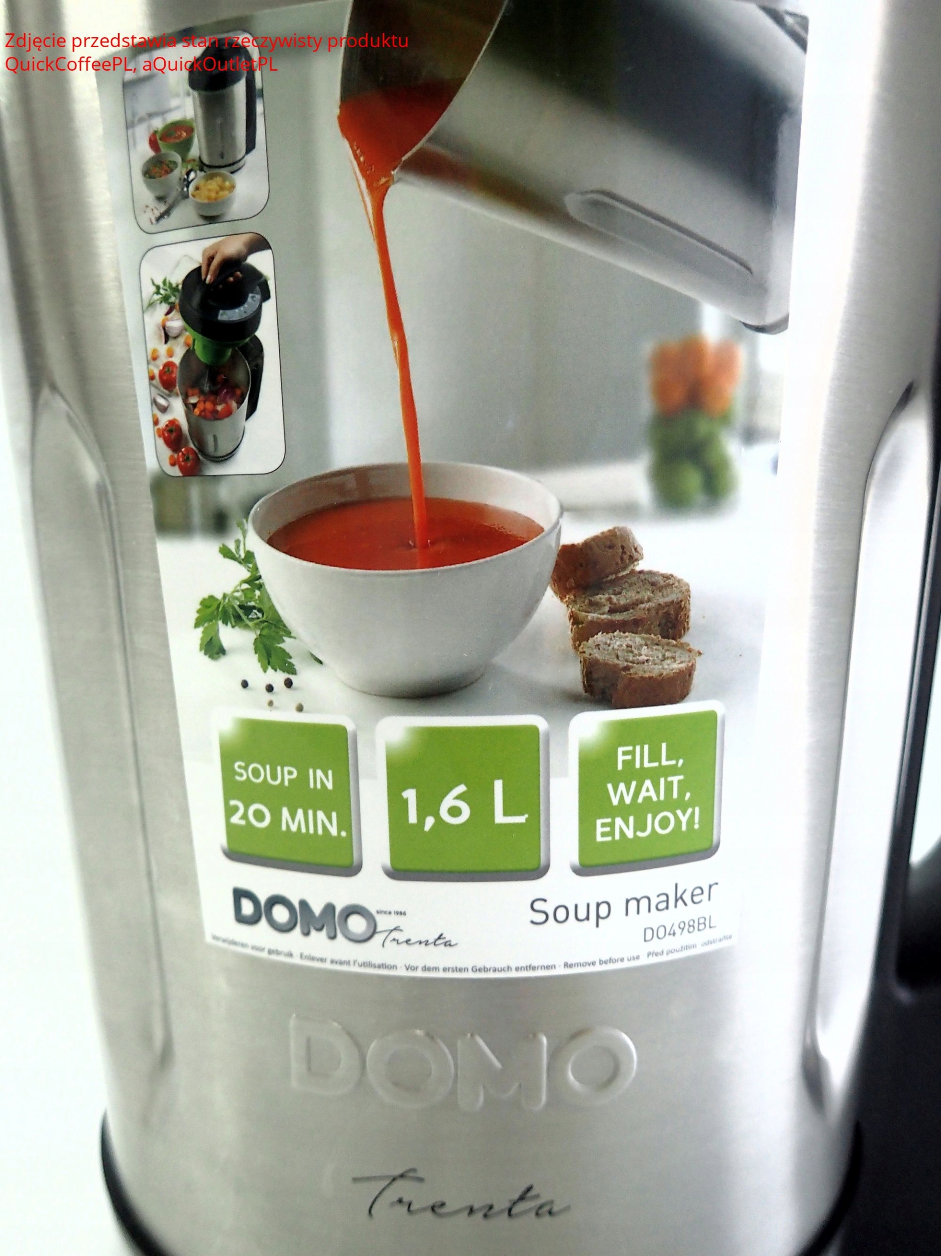 Mixeur à soupe Soup Maker 1,6 L 1000 W DO498BL Domo 