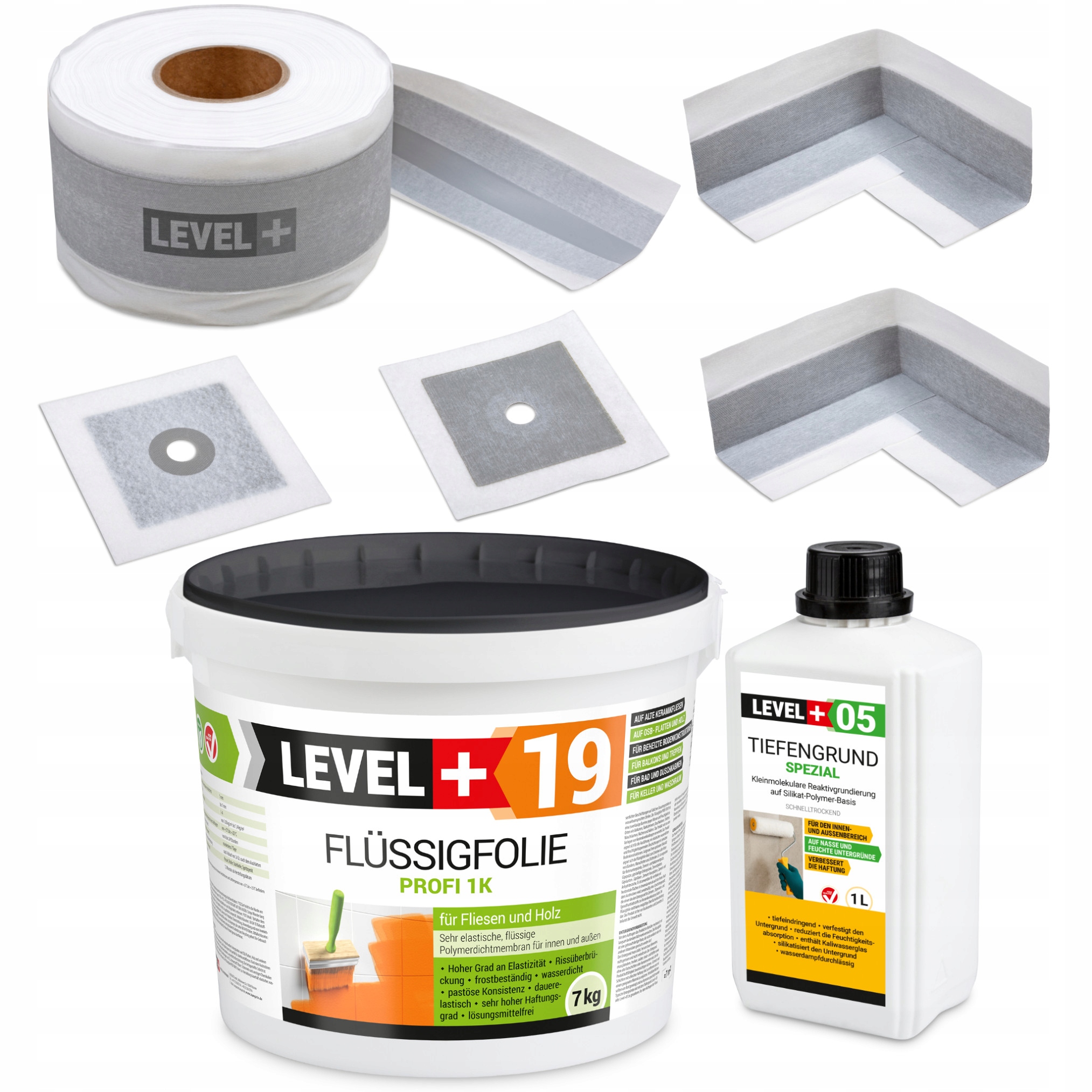 Hydroizolace Fólie 7 kg Páska 5 m Zem 1 l