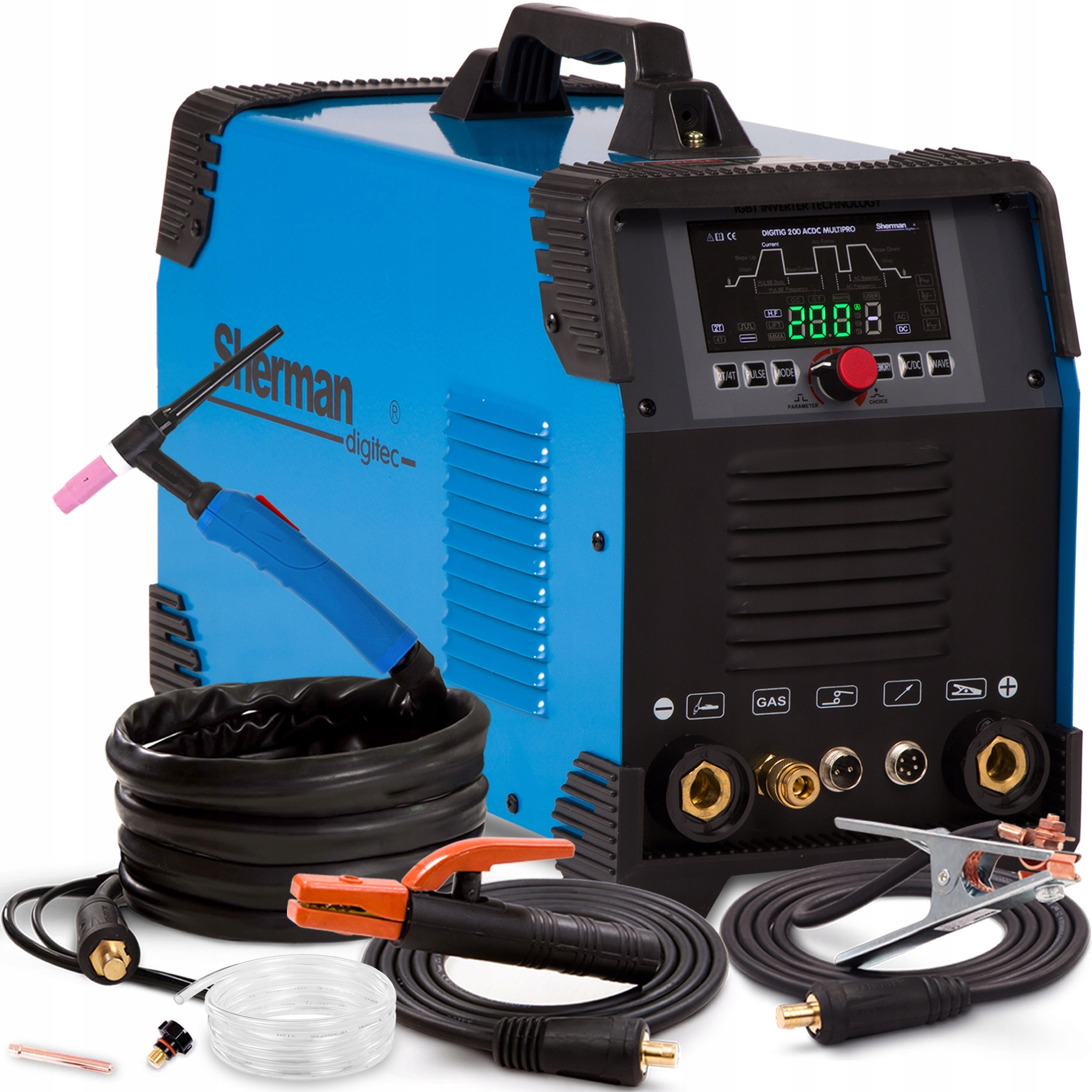 

Spawarka Tig Ac DC Puls Mma 230V 200A Hf Alu 4M