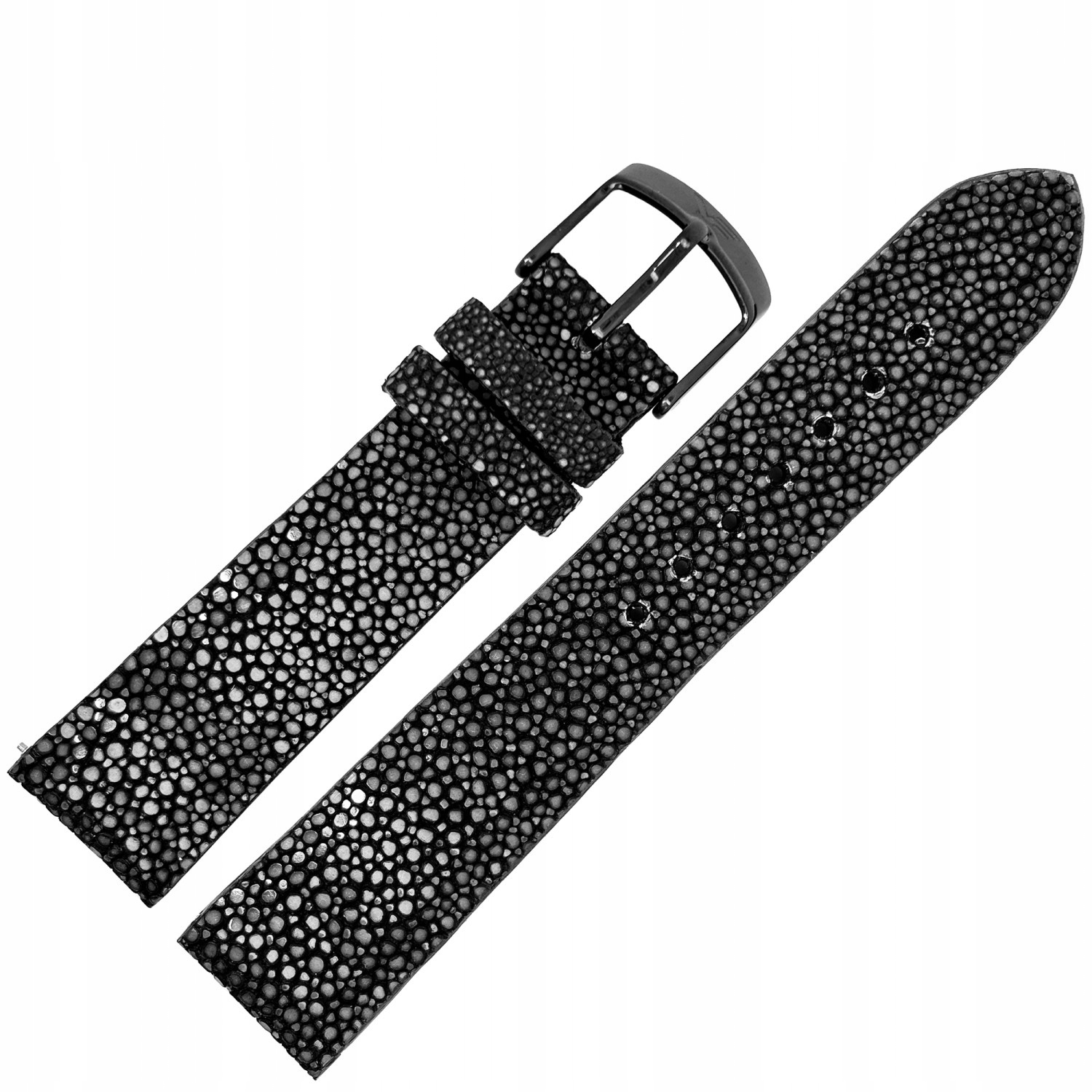 Pásek Undine Kůže rejnoka černá barva