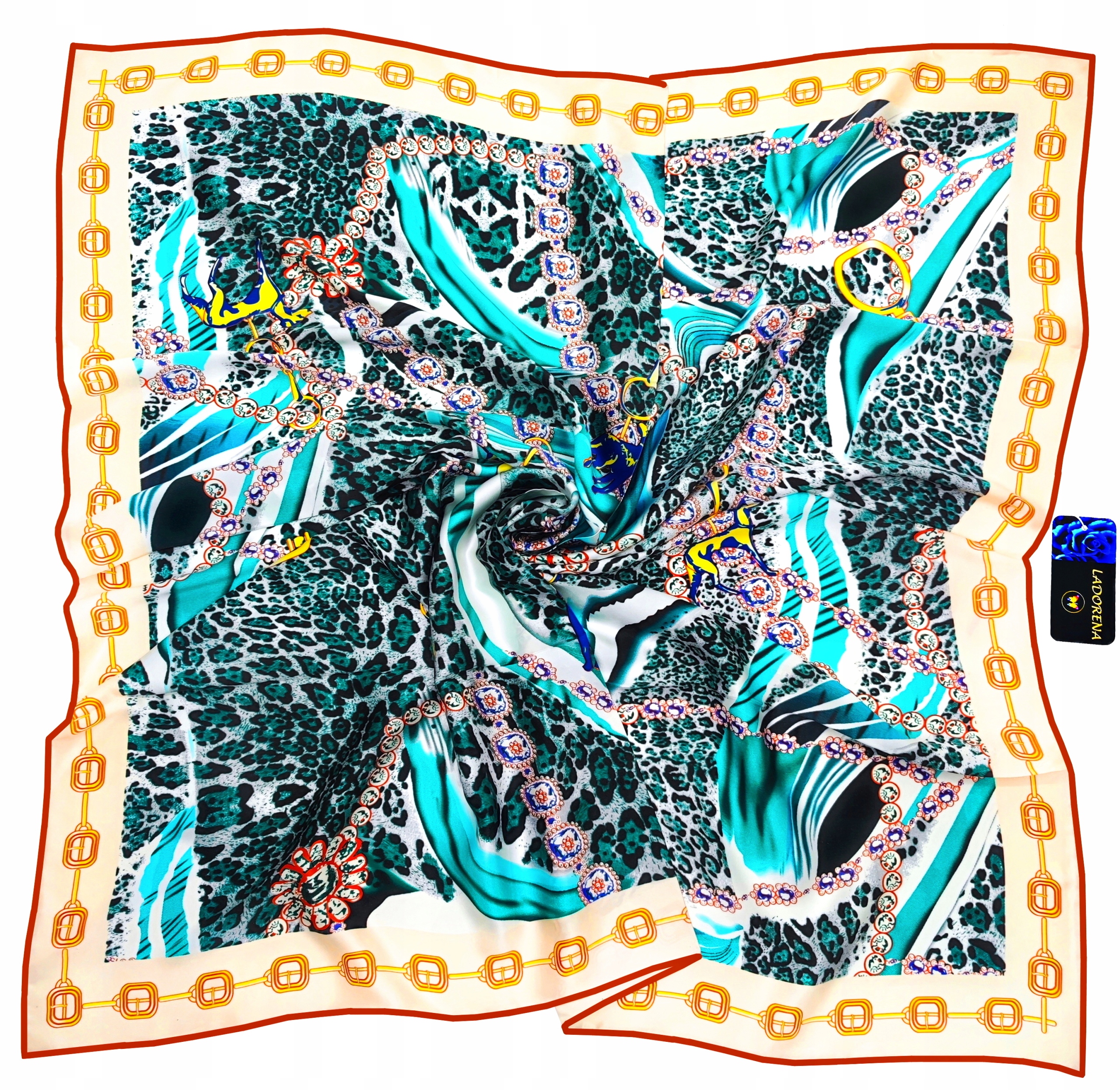 Šátek Hedvábný 100% Hedvábí Přírodní Morušový Značka Kvalita Hq