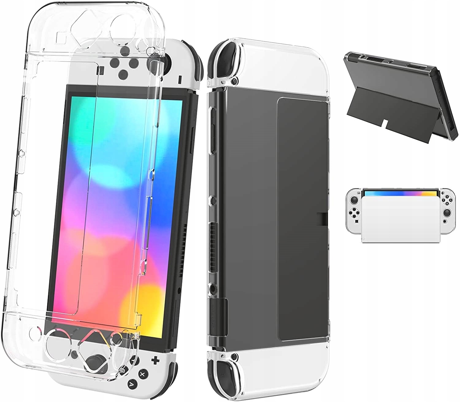 

Crystal case na konsolę i joy-con'y Switch Oled