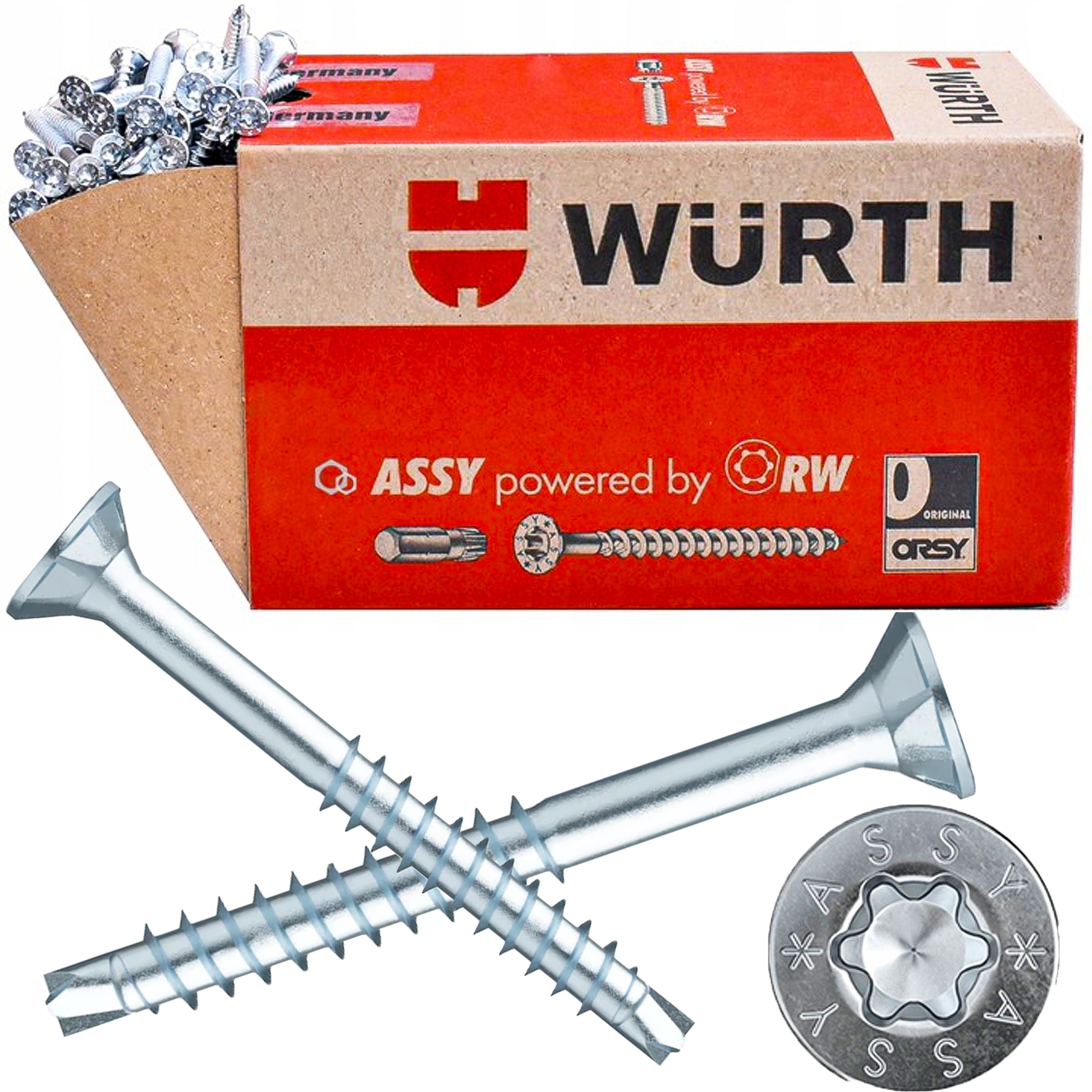 Wkręty Wkręt Uniwersalny Do Drewna Assy Csmp 4 4X30/18 500szt Wurth