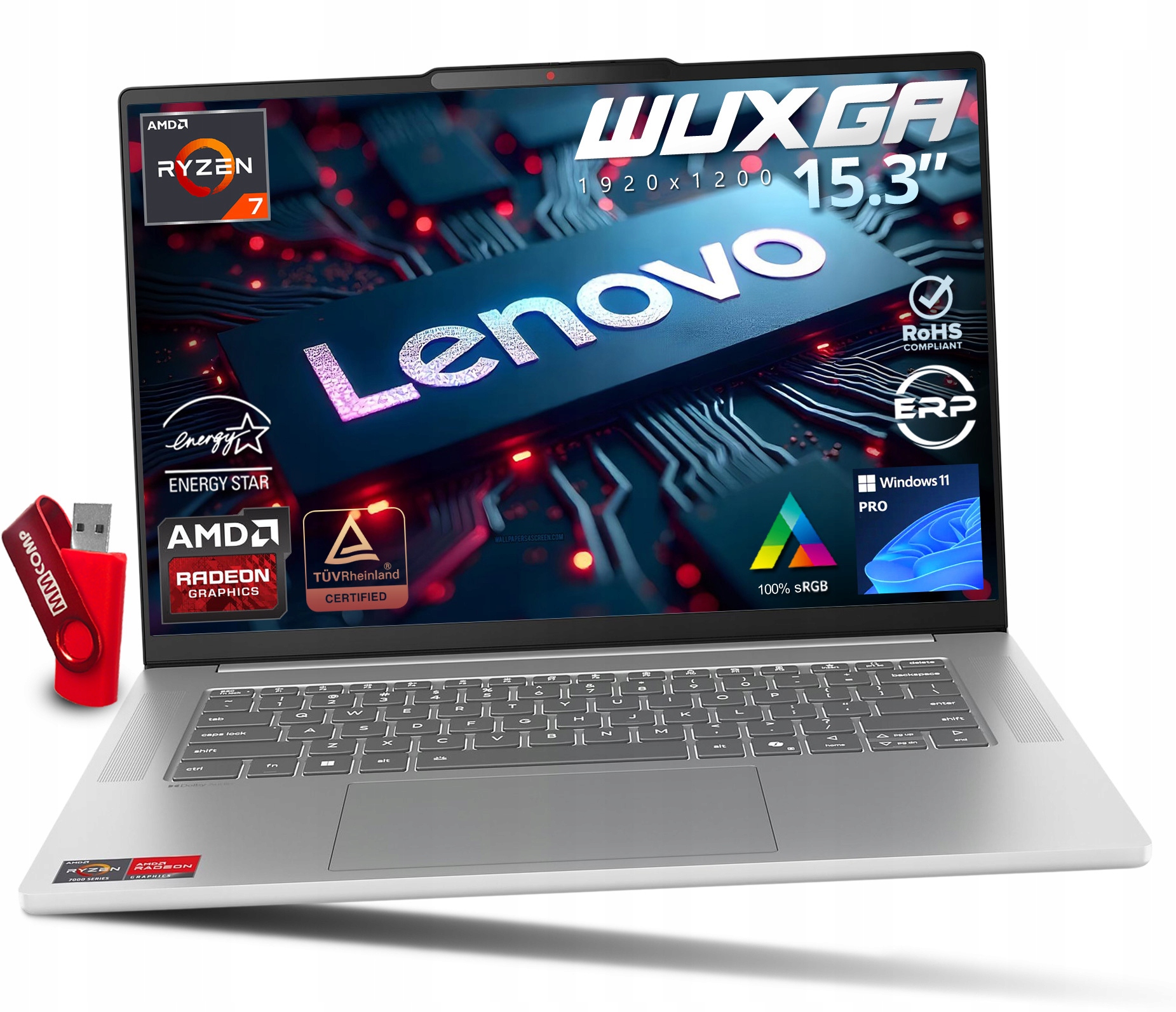 Laptop Lenovo IdeaPad Slim 5 Ryzen 7 16GB 1TB Ssd Wuxga Ips W11 Praktyczny