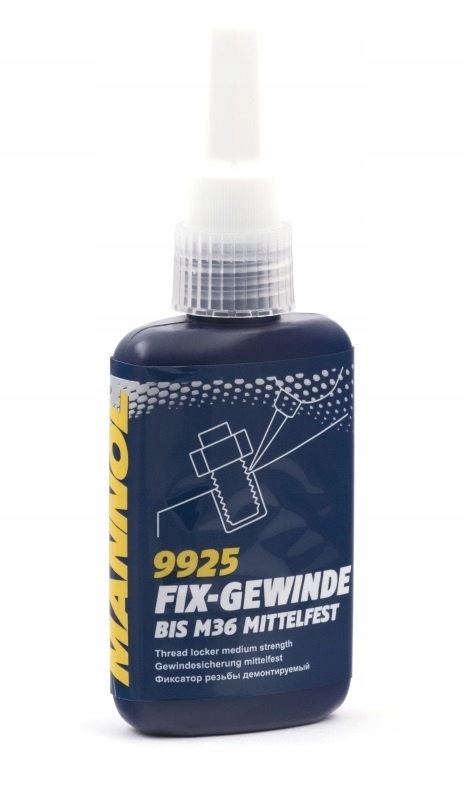 KLEJ DO GWINTÓW MANNOL 9925 ŚREDNI NIEBIESKI 50ML