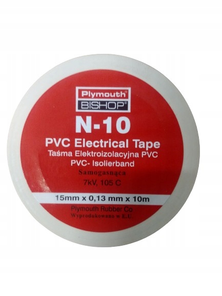 

Taśma elektroizolacyjna 15mm x 10m biała