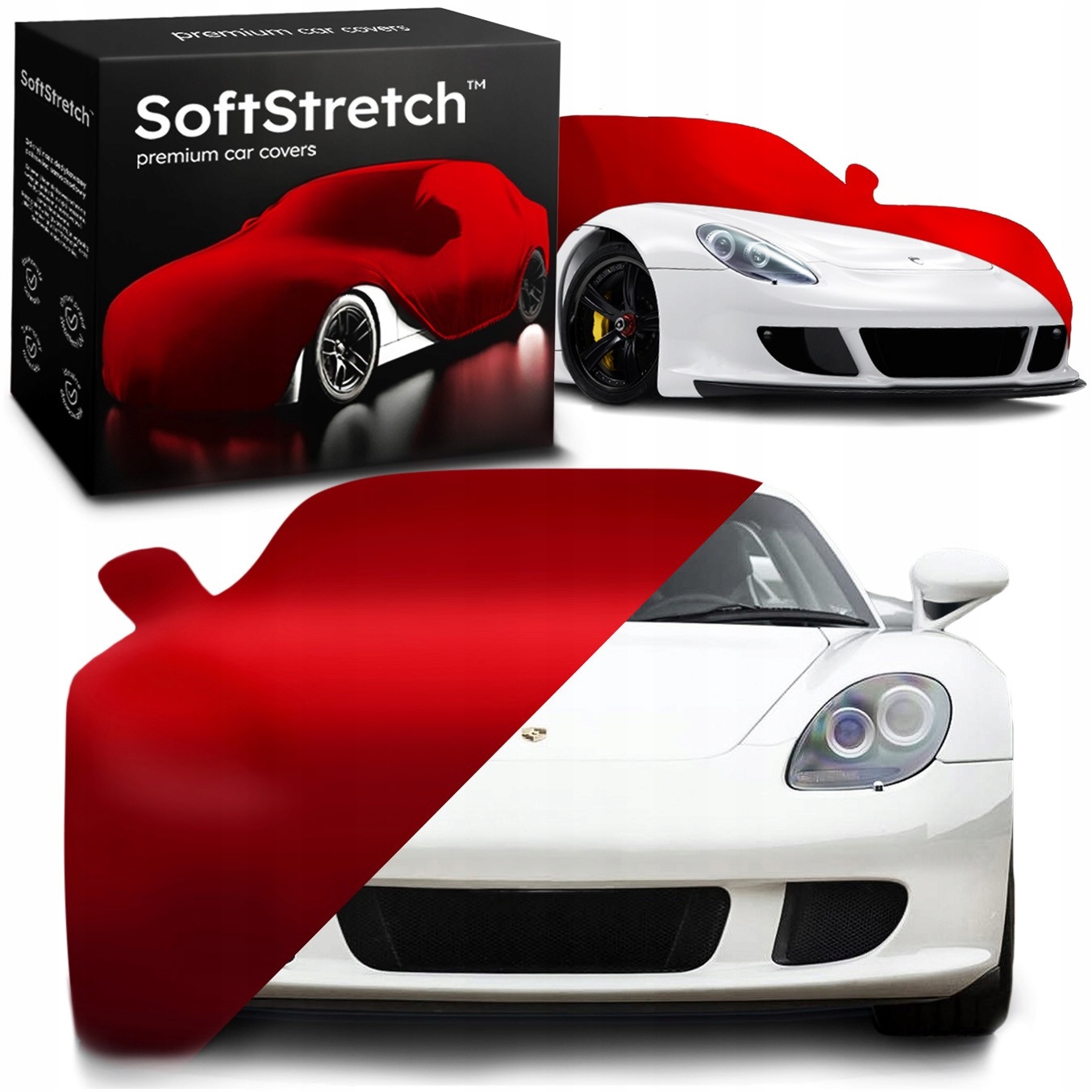 Autopotah SoftStretch pro Porsche Carrera Gt červený