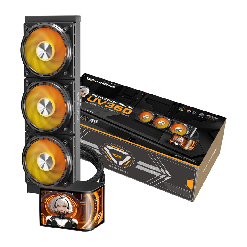 Chladenie Cpu DarkFlash UV360 (čierne)