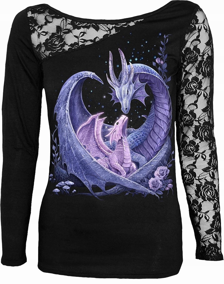 Maternal Instincts Krajkové asymetrické šaty na jedno rameno