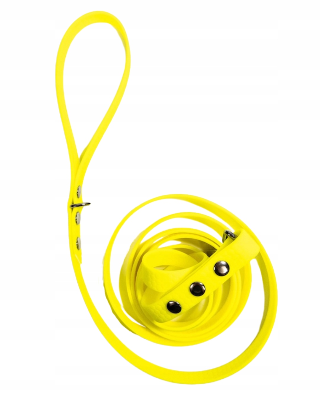 odolné vodítko pro výcvik psů 5 m stříbrné kování žluté