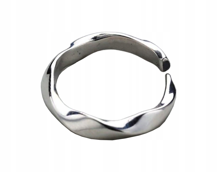 

Srebrna obrączka pierścionek srebro Twisted