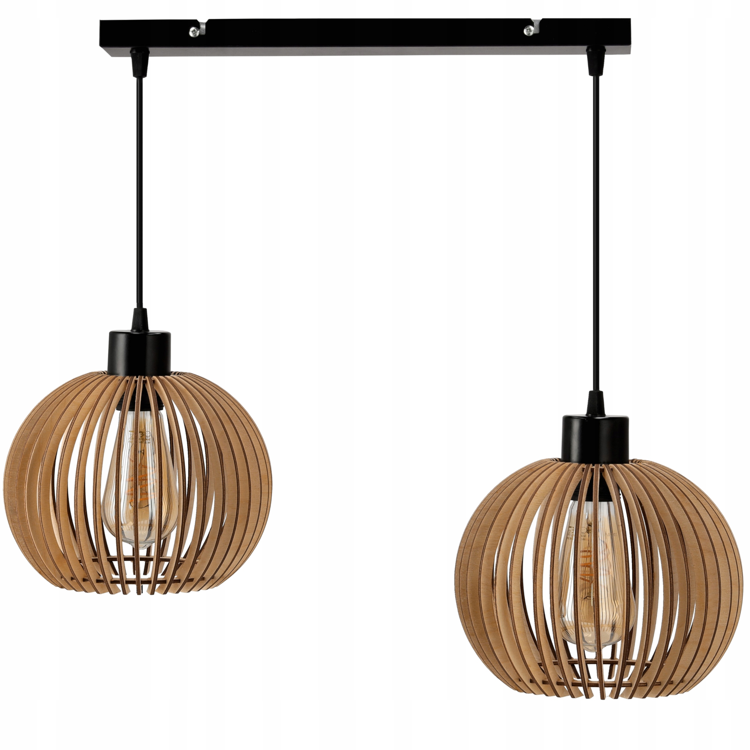 Lampa Wisząca Sufitowa Led Regulowana Klimatyczna 2xE27 Do Kuchni Salonu