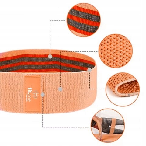 ZESTAW 3 GUMY OPOROWE TAŚMY MATERIAŁOWE DO ĆWICZEŃ ELASTYCZNE 25 KG MOCNE Długość (cm) 68 cm