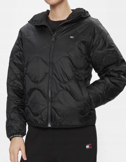 Tommy Jeans Přechodová bunda DW0DW17242 Černá Regular Fit Velikost L