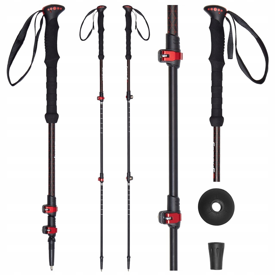 Kije Trekkingowe regulowane Nordic Walking Campus Stetin 65-135cm