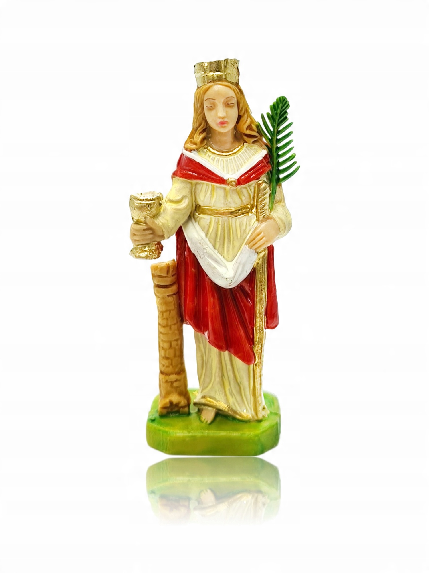 

Figurka Św. Barbara 7,5 cm ręcznie zdobiona