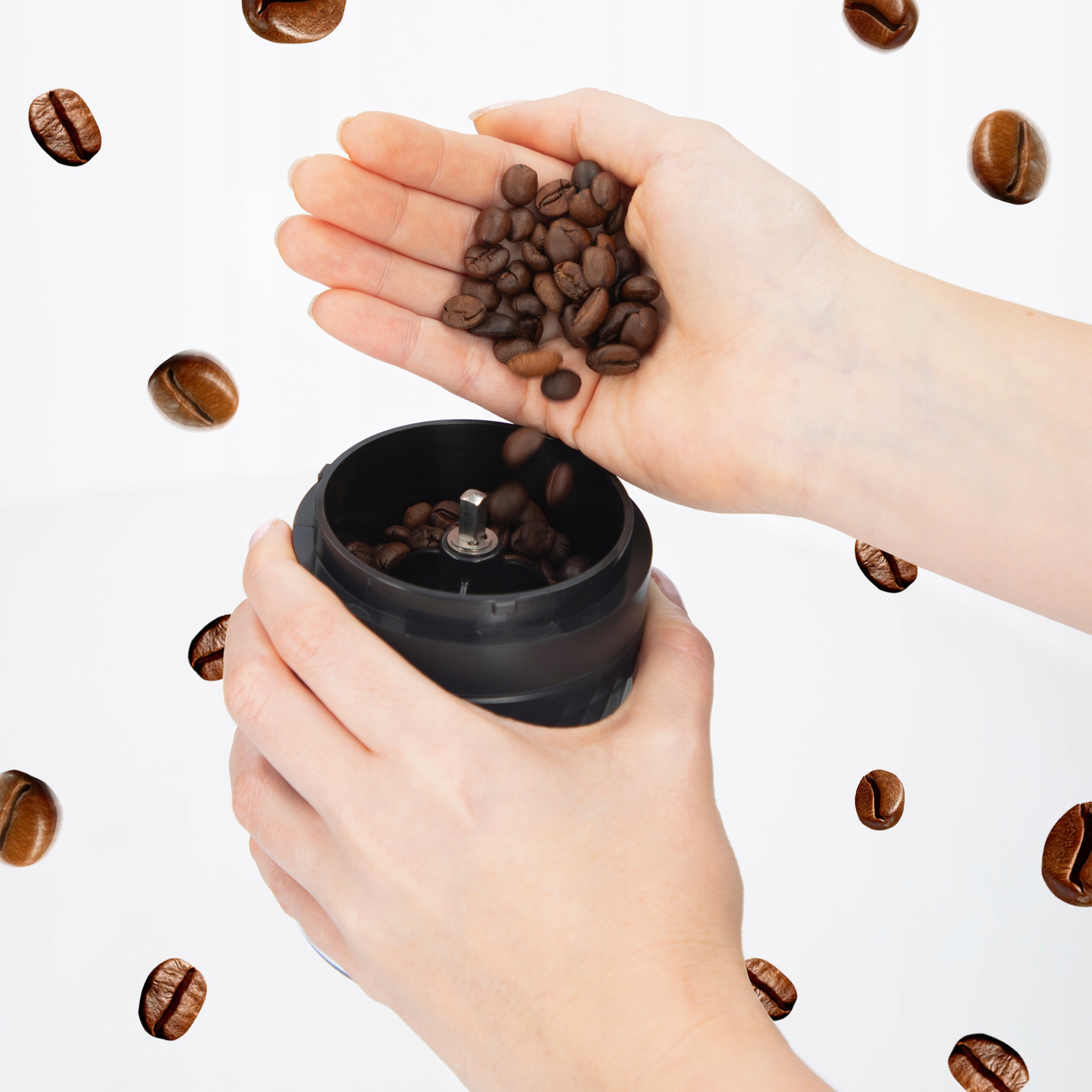 MŁYNEK MOCNY ELEKTRYCZNY BEZPRZEWODOWY USB DO MIELENIA KAWY ŻARNOWY Opakowanie Pojedyncze