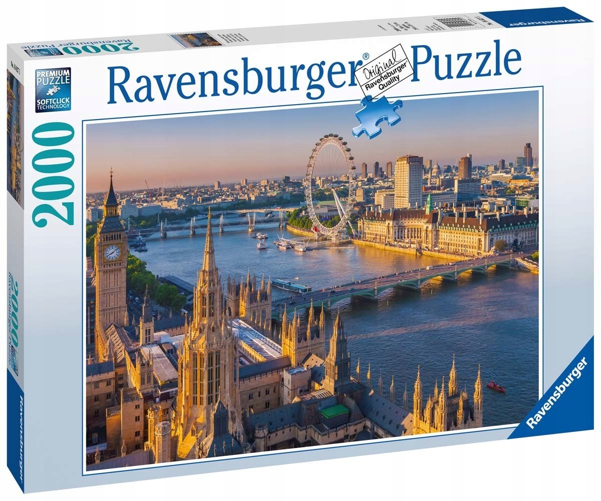 Ravensburger Puzzle 2D 2000 elementów: Nastrojowy Londyn 16627 Marka Ravensburger