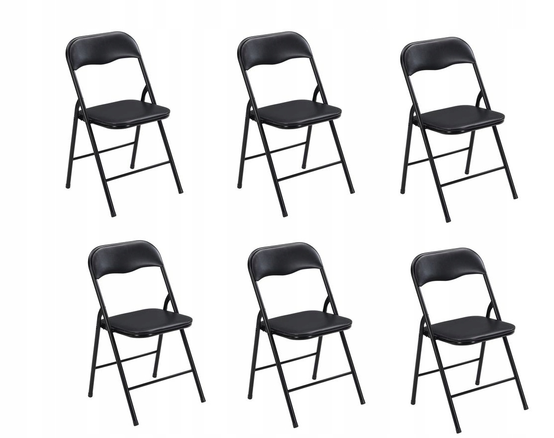 

6X Krzesła Składane Taras Ogród Biuro Krzesło