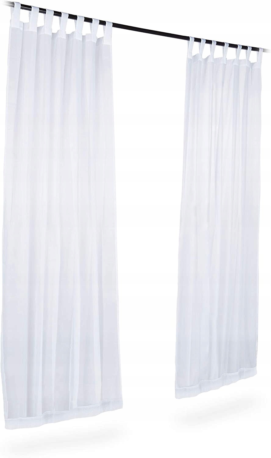 

2x Stylowa Zasłona Biała Półprzezroczysta 245x140