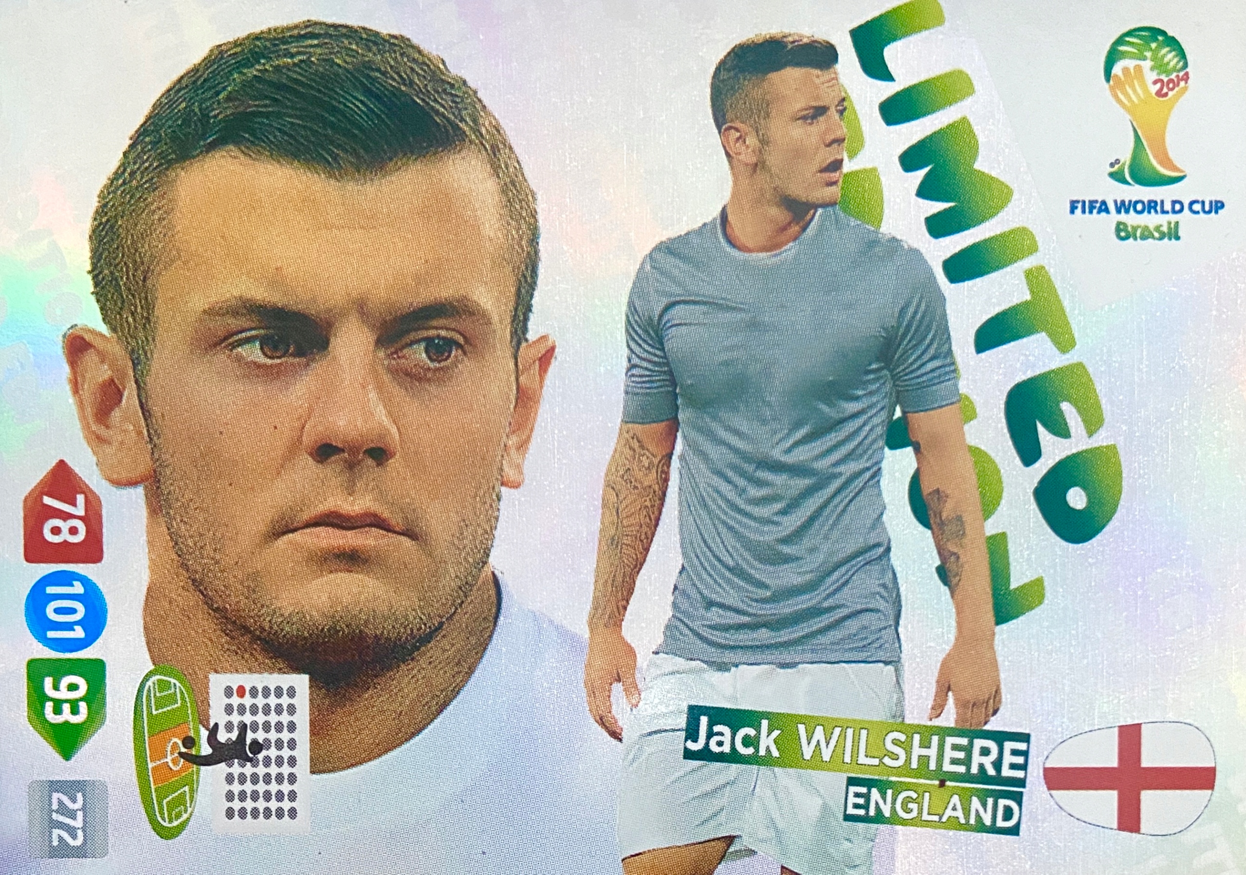 World Cup Brasil 2014 Limited Jack Wilshere Anglia