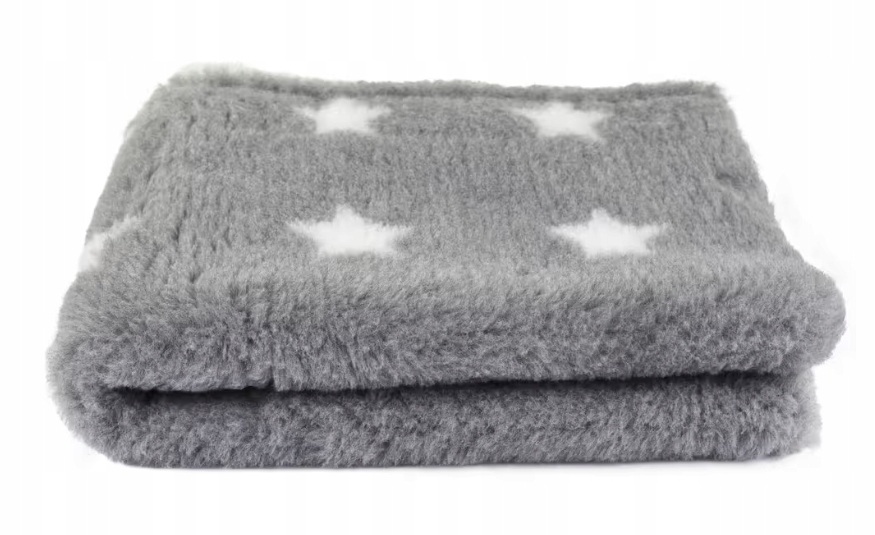 Levně DryBed Blovi VetBed A+ pelíšek šedý s bílými hvězdičkami L 150cm x 100cm