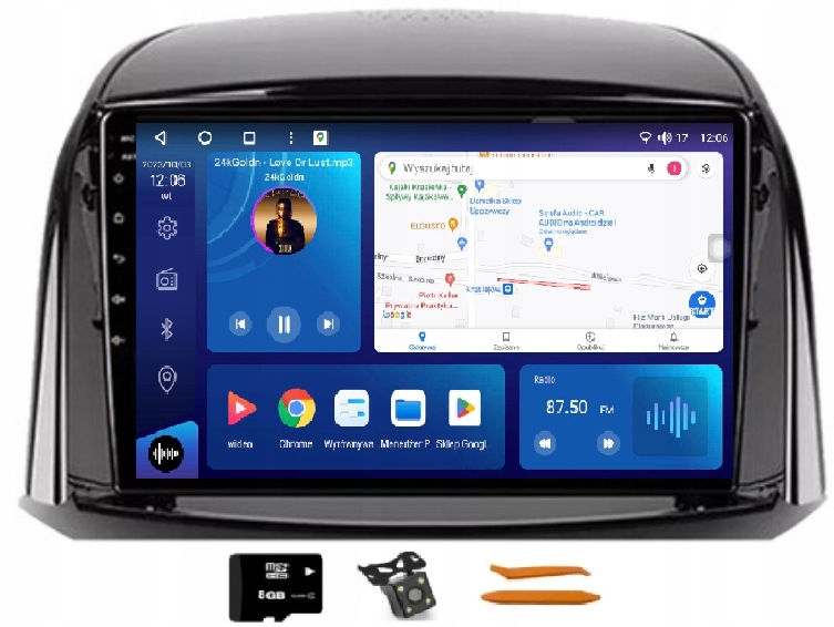 Rádio Android Navigácia Qled Carplay Lte 64GB Gps Renault Koleos 1 08-16
