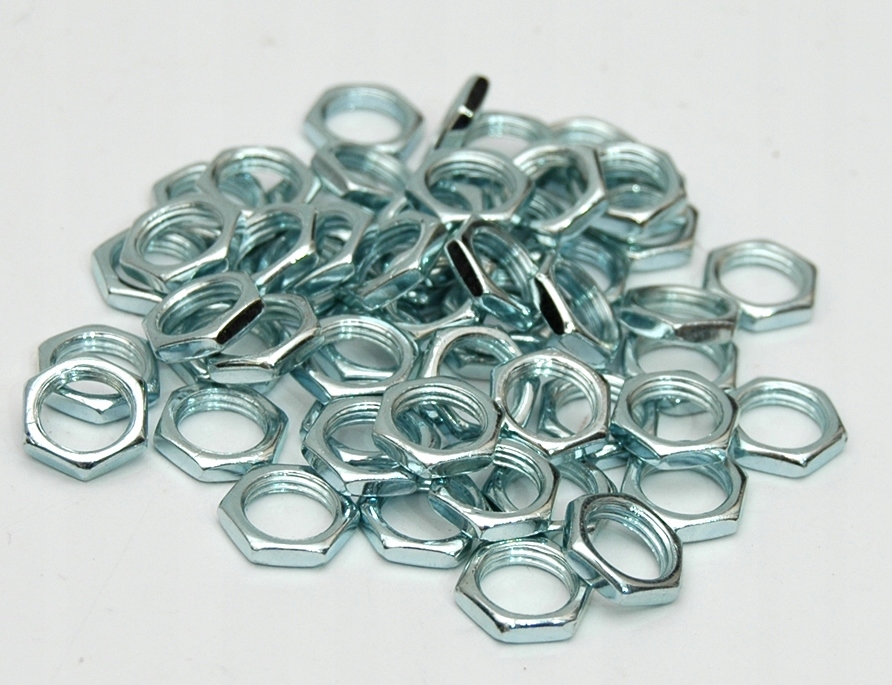 

50x Nakrętka metalowa M10x1drobnozwojowa h3mm