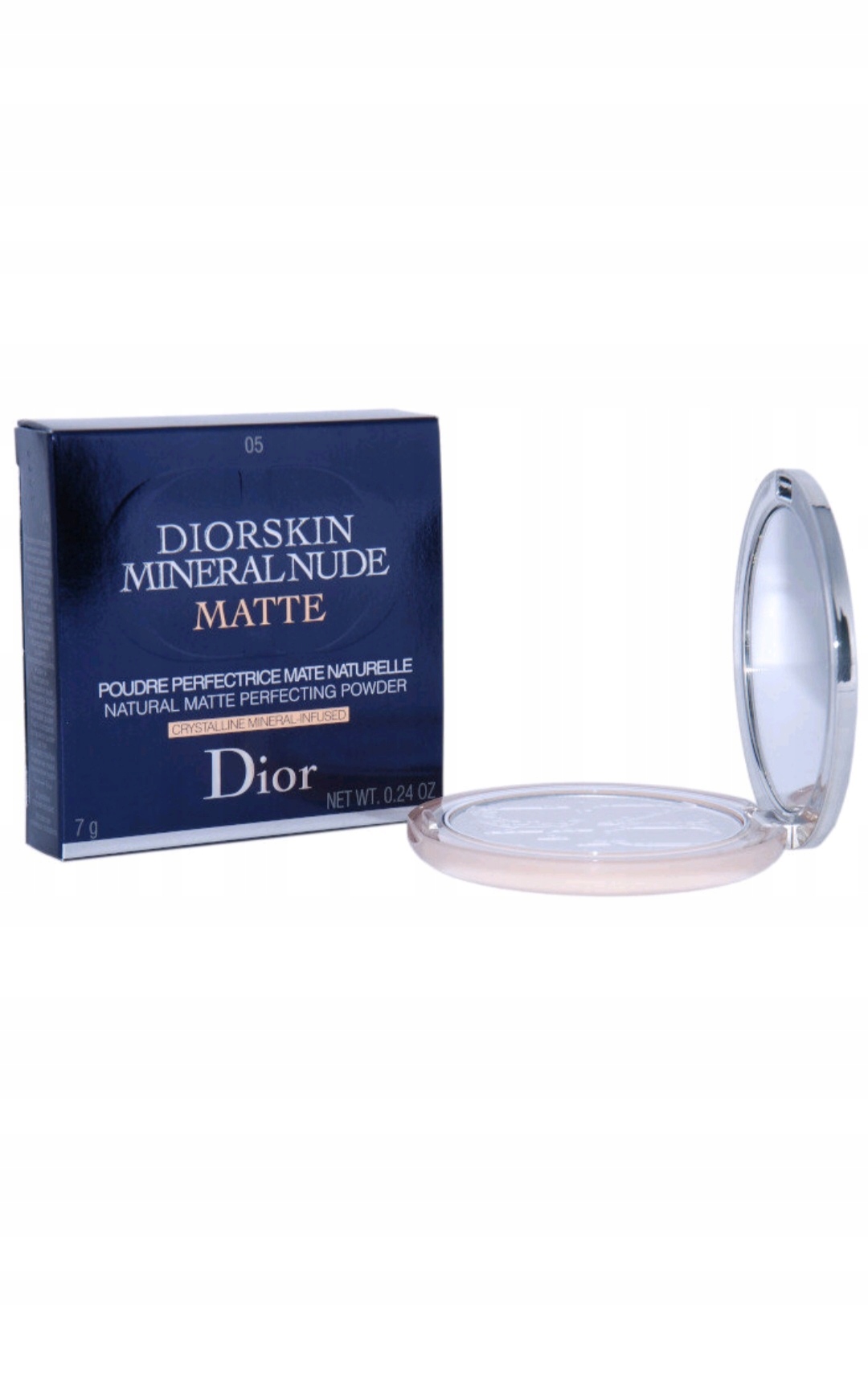 Dior Diorskin Mineral Nude Matte puder matujący 05 Translucent, 7 g