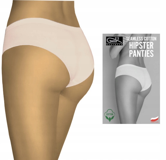 

Bezszwowe Figi Hipster Panty Gatta | Beżowy| M