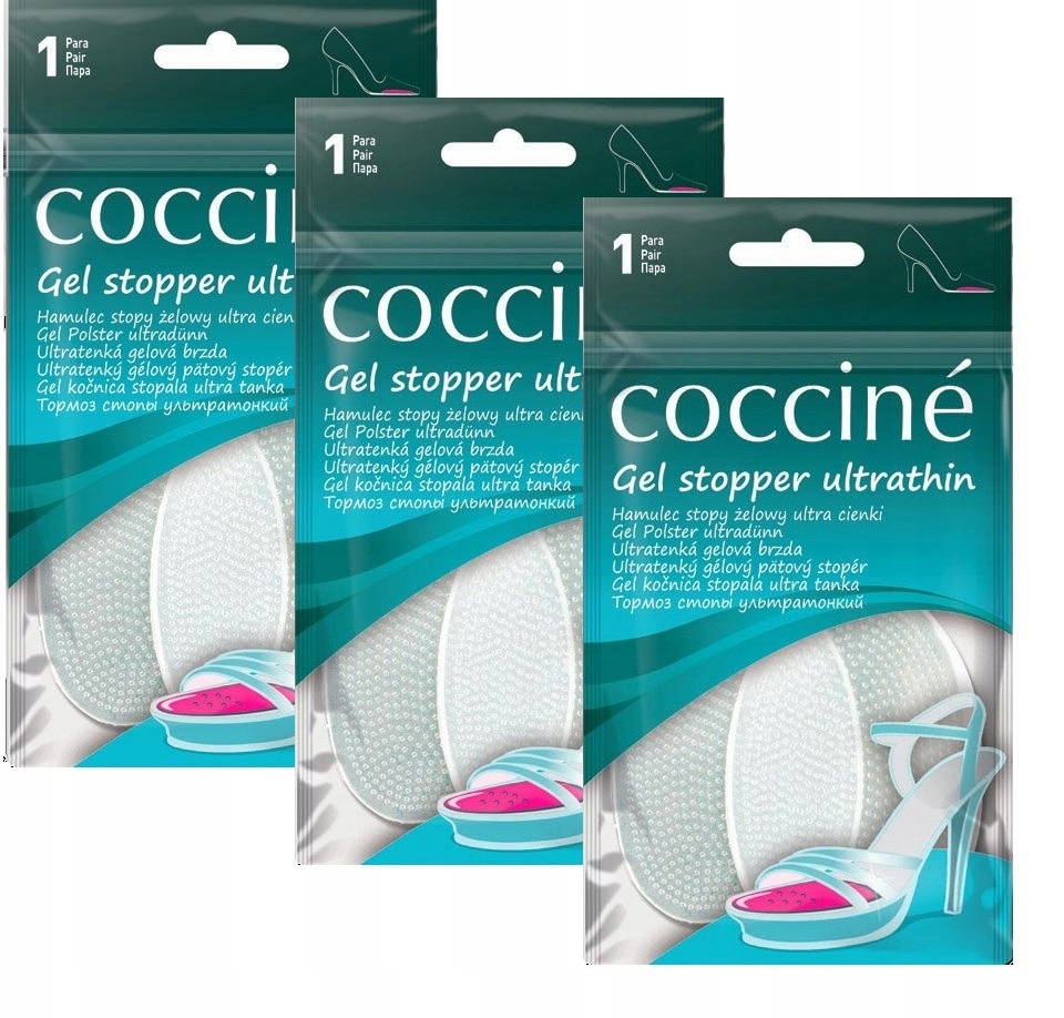 

Coccine Zestaw 3X Żelowe Hamulce Stopy Ultracienki