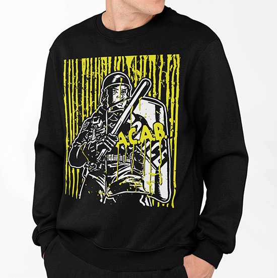 Pánská mikina fanouškovská A.c.a.b. vel. M