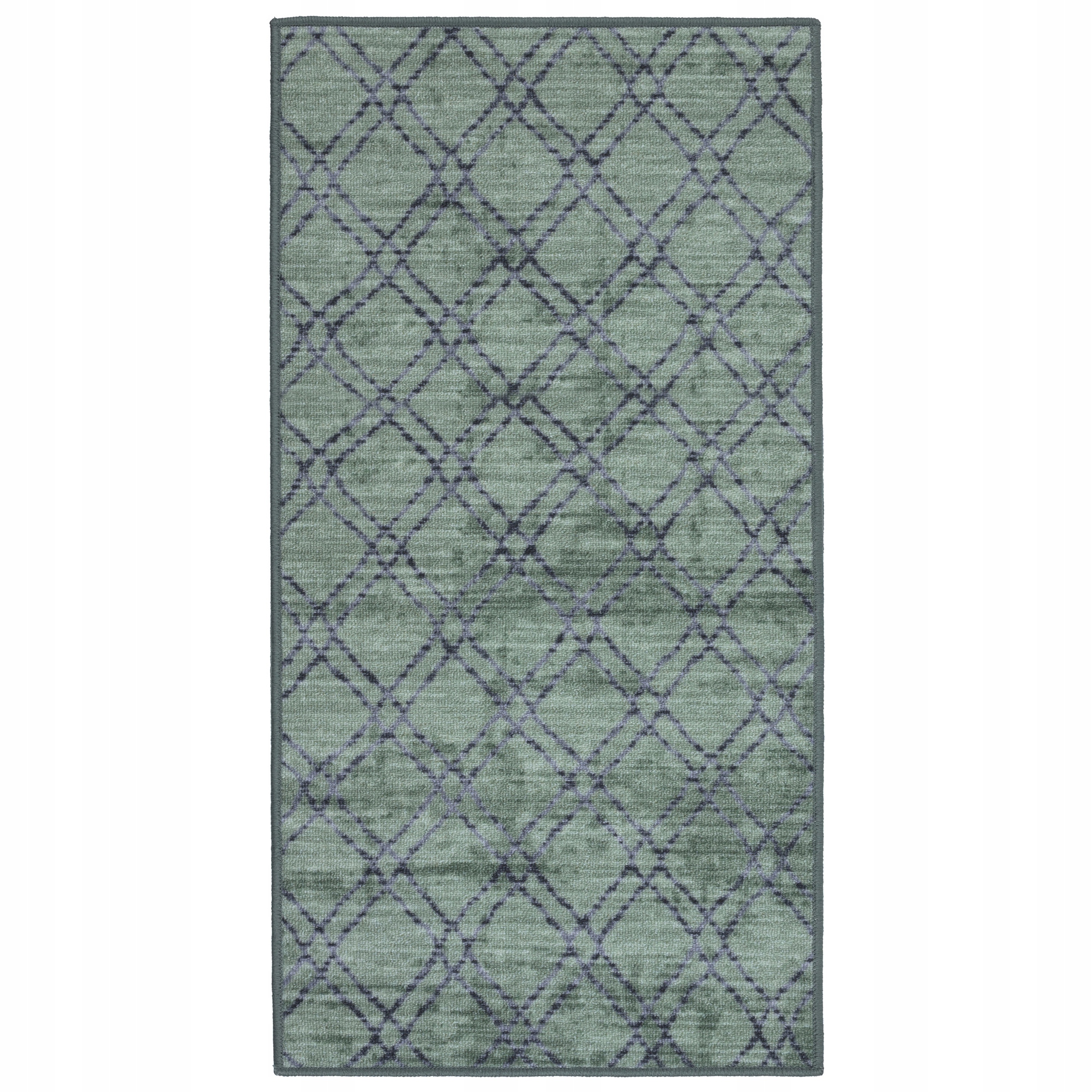 Koberec Běhoun do předsíně Protiskluzový 80x150 Koberec do kuchyně Zeleň šalvěj