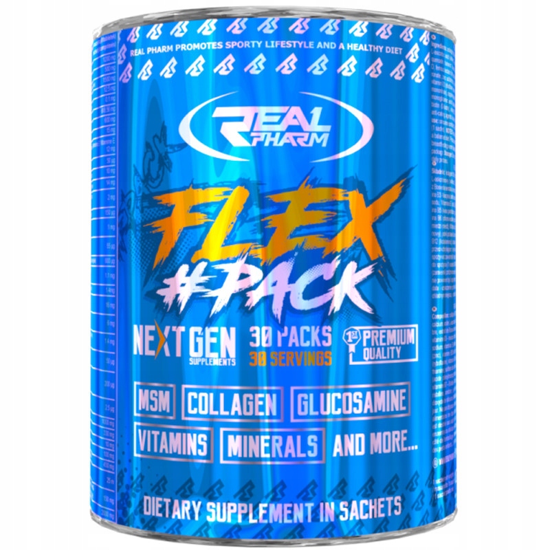 Real Pharm Flex Pack 30pack Kloubní Chrupavky Systém Pohybu Kolagen Boswellia