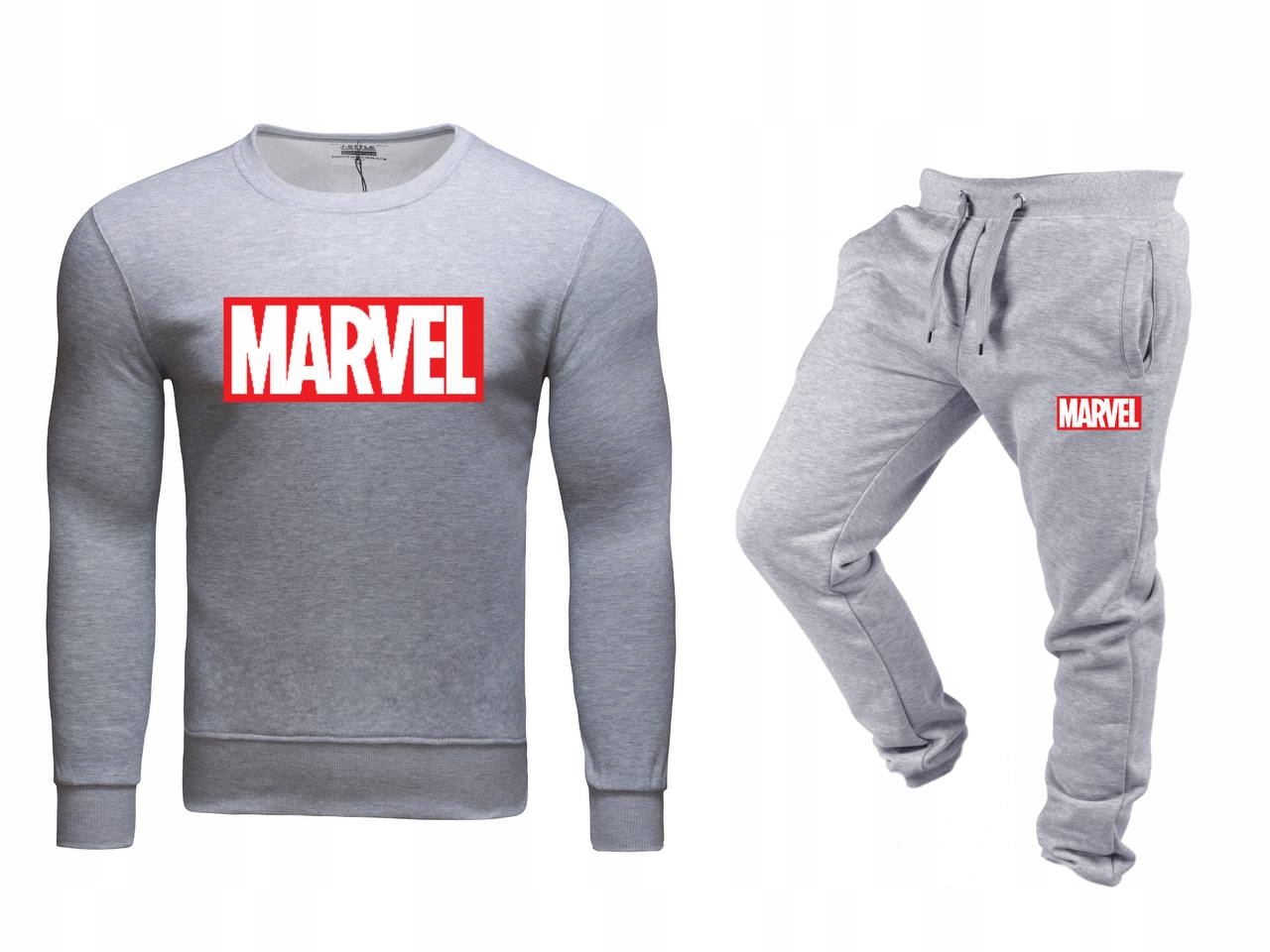 Tepláková Souprava Teplákovka Pánská Bez Kapuce Marvel Šedá L