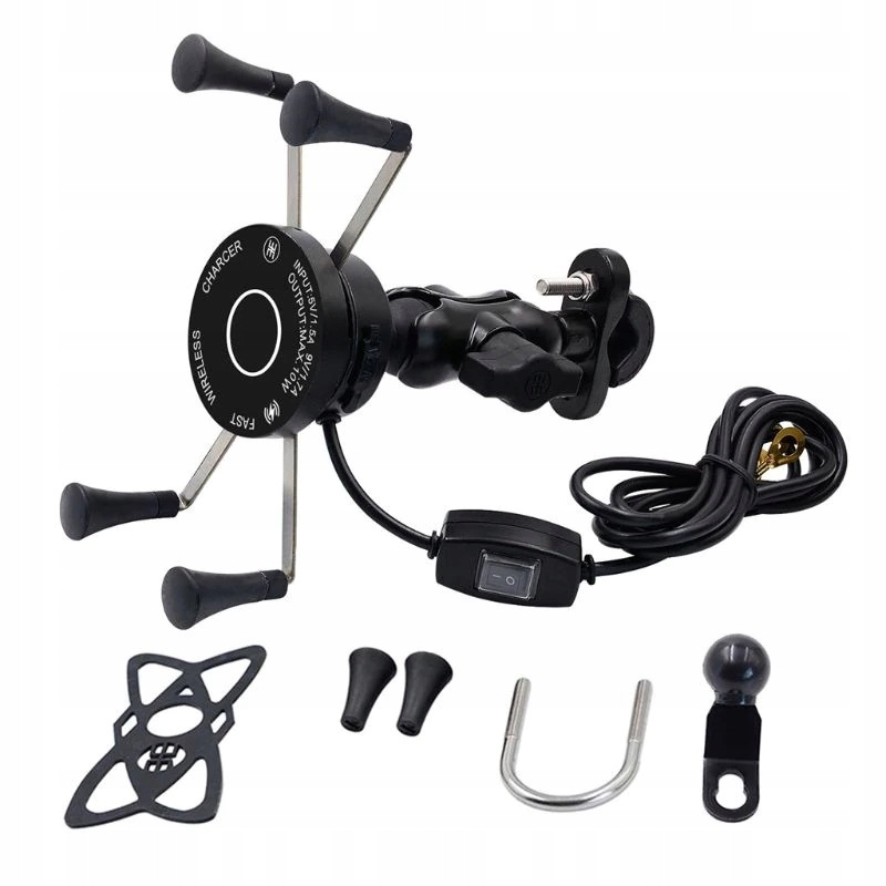 

Motocyklowy Uchwyt Telefon Indukcyjny Qi QC3.0