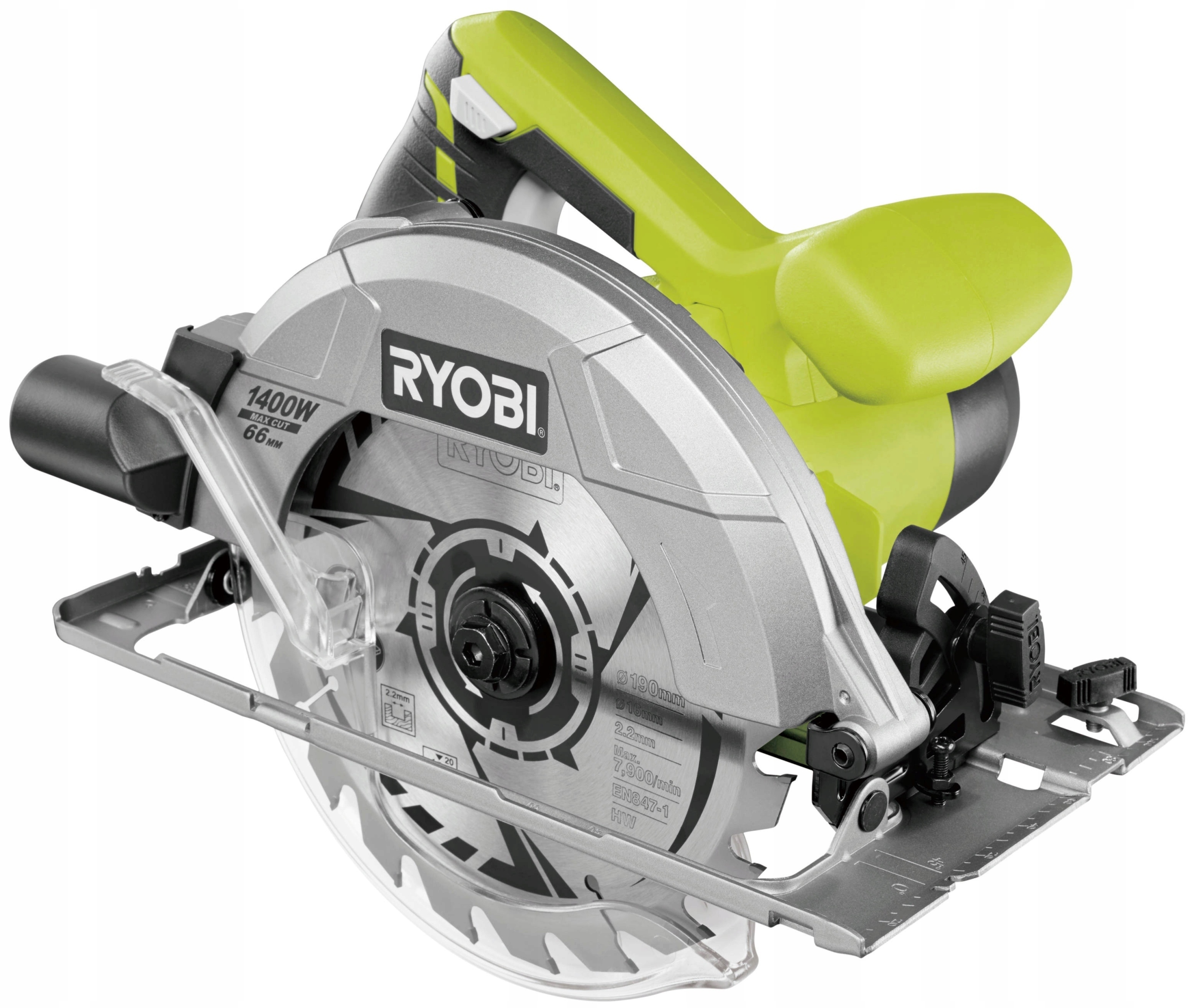 Ryobi RCS1400-G pilarka tarczowa 1400W 190mm 66mm tarcza Tct