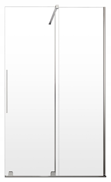 Kabina Radaway Furo walk-in 100 prawa chrom przej