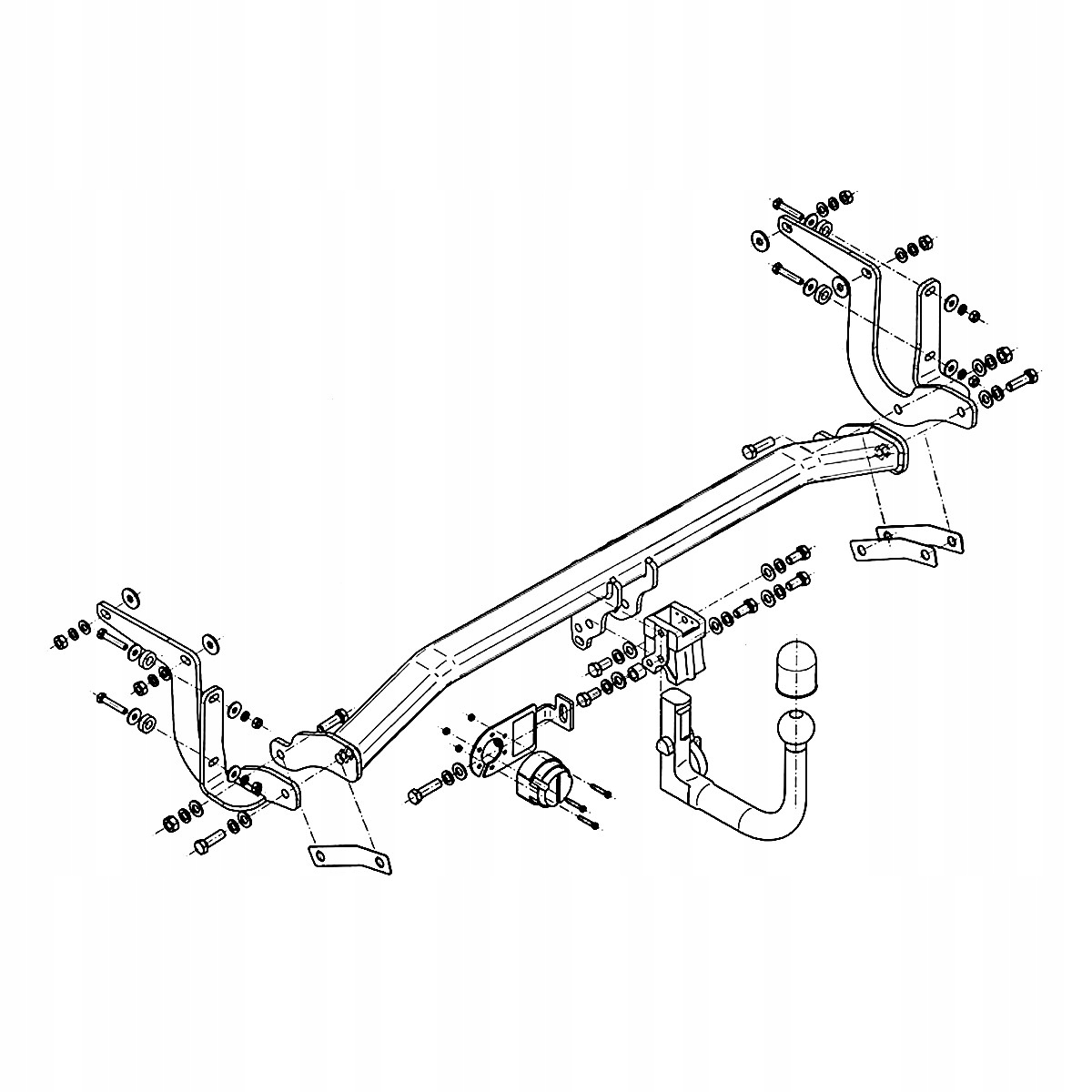 Hak Wypinany do Peugeot 308 II 2 Kombi 14-21 MODUŁ WIĄZKA 13 PIN GRATIS Producent Steinhof