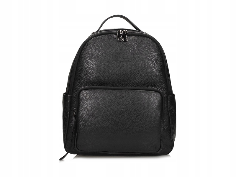 Batoh Dámský Přírodní kůže Městský Malý Elegantní Prostorný Černý E102