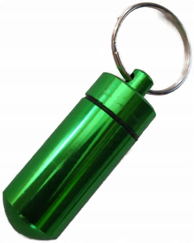 

Brelok pojemnik skrytka tabletki leki survival edc