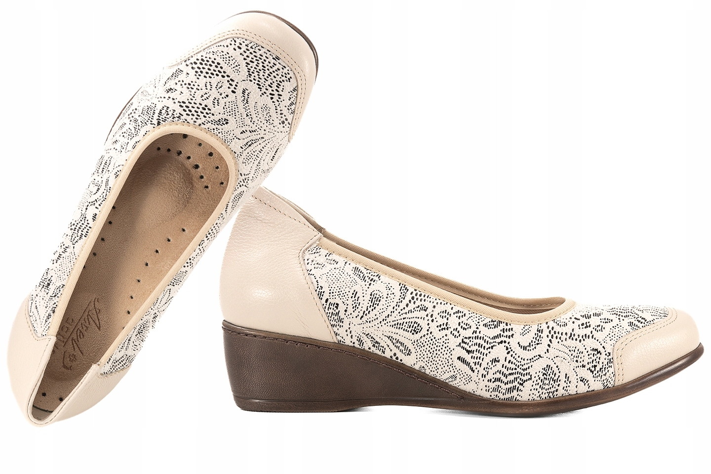 Axel 1753 Polobotky Lodičky Koturn Na Haluksy Kůže/ Stretch Tuhost G1/2 38