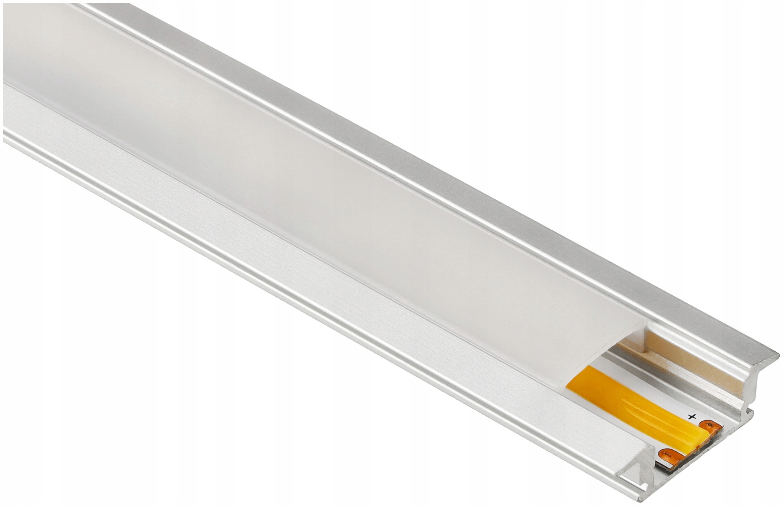 Profil LED Wpuszczany SLIM Anodowany + KLOSZ 2M Kod producenta Profil LED Wpuszczany SLIM + KLOSZ 2M