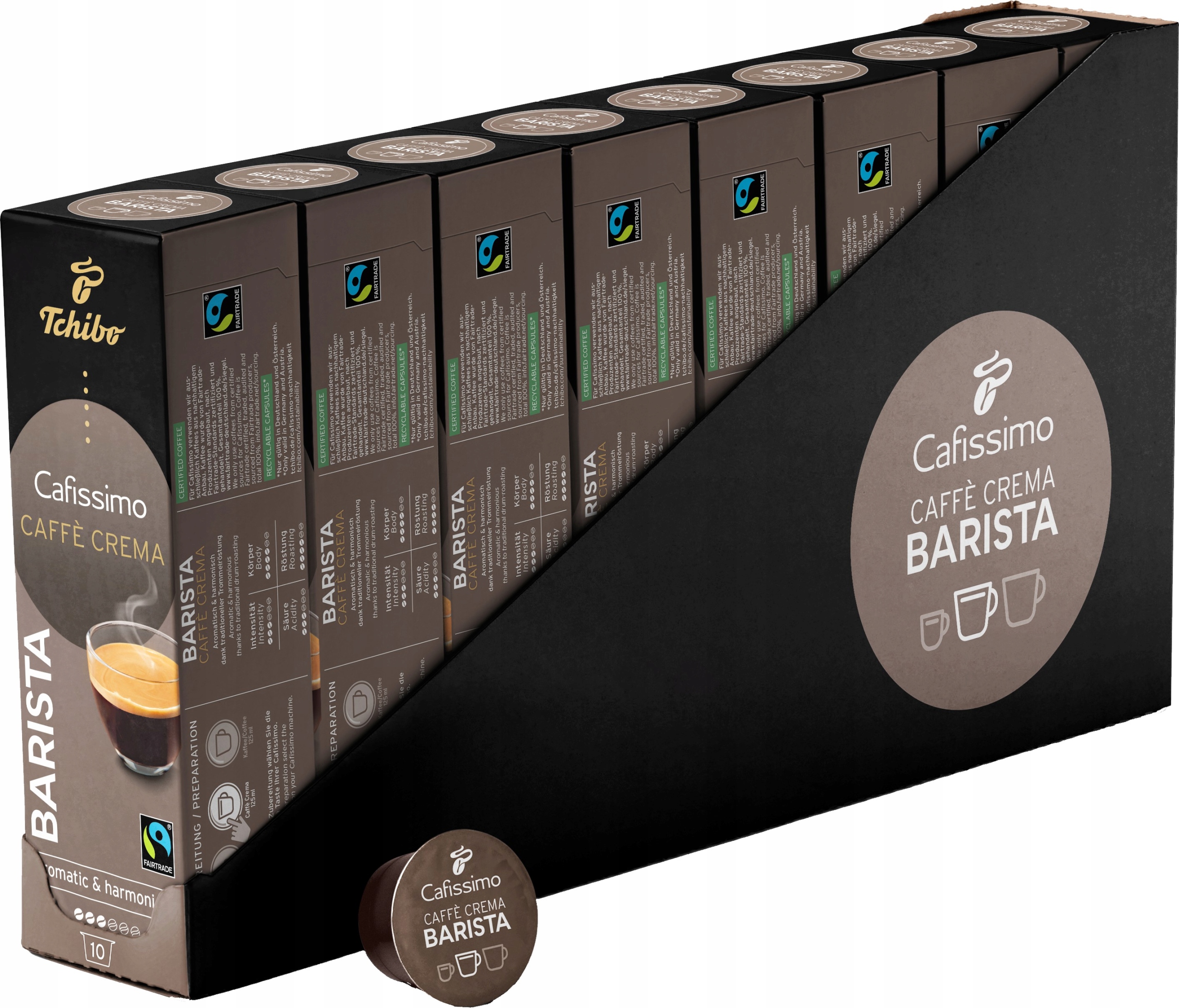 80 капсул TCHIBO Cafissimo Barista Caffe Crema